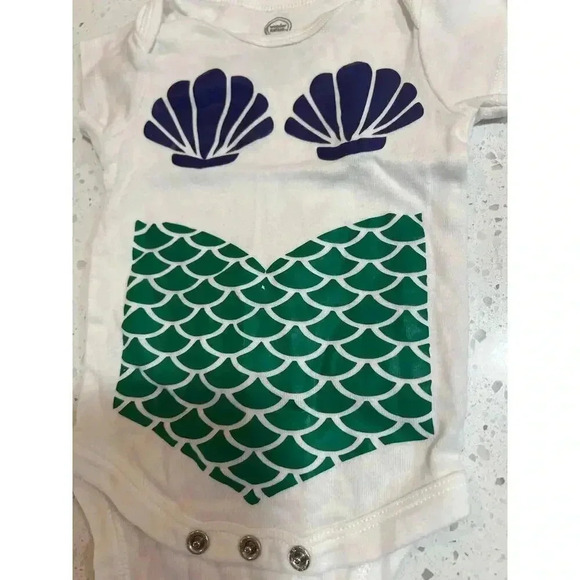 wonder nation mermaid onepiece 3-6 months - Picture 2 of 3